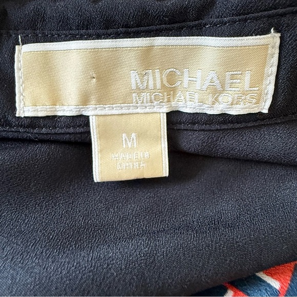 Michael Kors Red and Navy Romper Size Medium - Picture 6 of 6